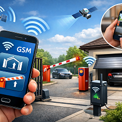 GSM и Wi-Fi управление воротами и шлагбаумами: открытие со смартфона и удалённый доступ